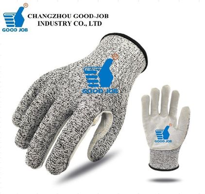 HPPE Polyethylene Puncture Resistant Cow Leather Level 5 Gloves